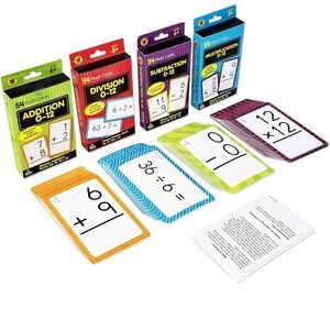 NWT: Carson Delosa: Math Flash Cards Set for Kids, ages 6+